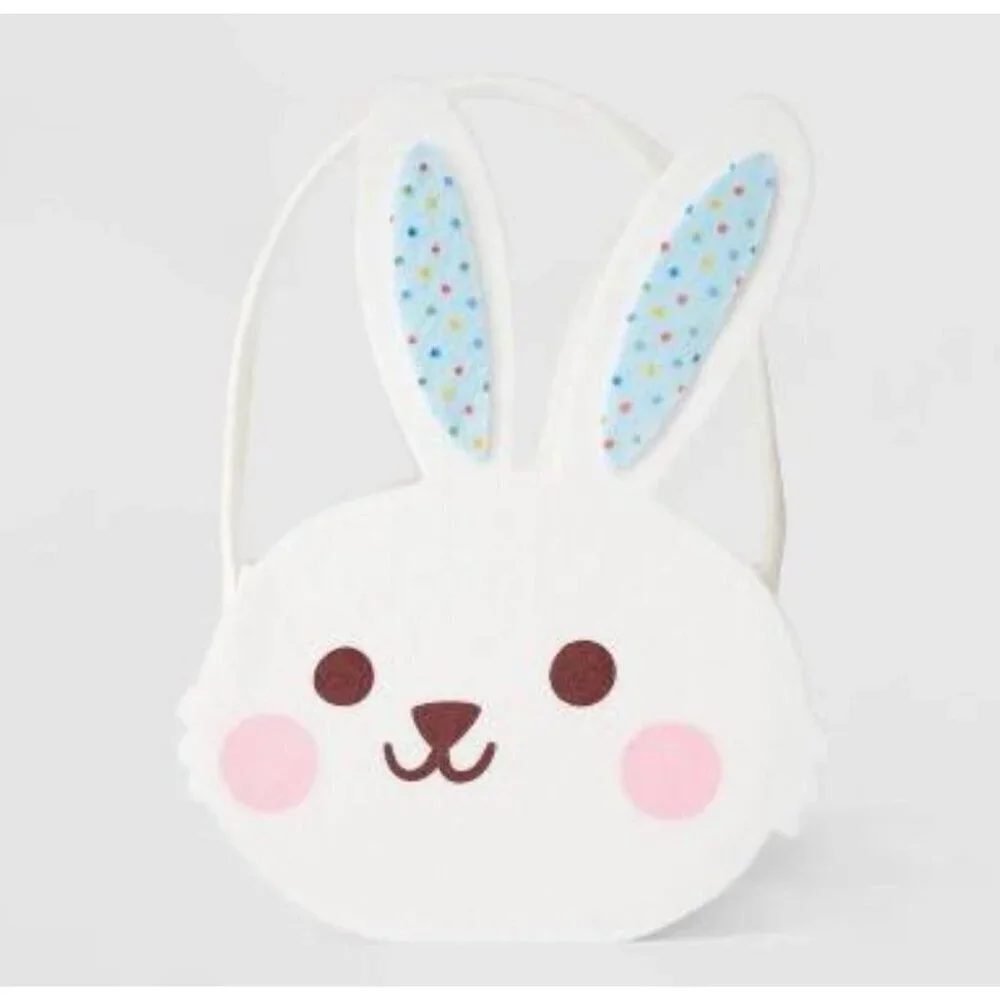 Target Novelty Felt Easter Basket White Bunny - Spritz™ Egg Hunt